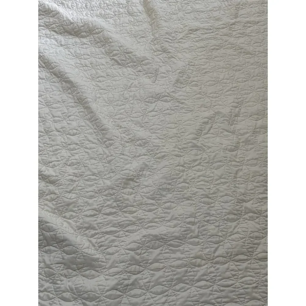Martha Stewart Star Quilt King Size Cotton Quilt Yellow White (2) Shams Cottage